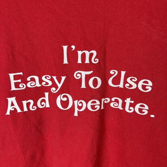 VTG Y2K 2000s Easy to Use and Operate Mens Sz XL Shirt Grunge Skater Emo - Picture 3 of 7